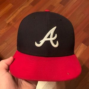Braves fitted hat .